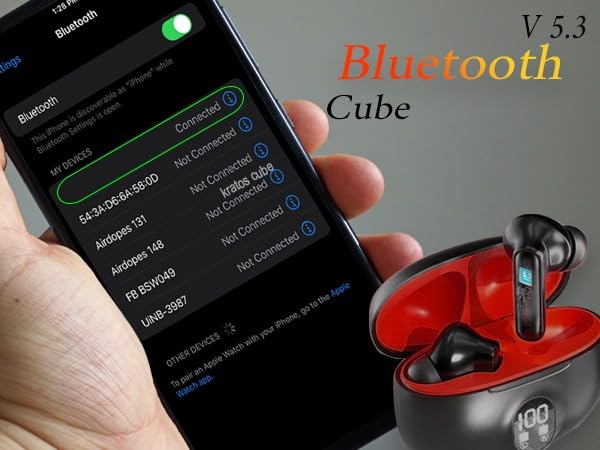 Imax Cube TWS Earbuds | 30H Playtime, Bluetooth 5.3, Noise Isolation, Type-C Fast Charging, IPX4 I ZSNGG5