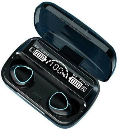 imax Premium M10 TWS Bluetooth 5.1 Wireless Earbuds Super Deep Bass with Mic & Charging Case – Black I ZSNGG02
