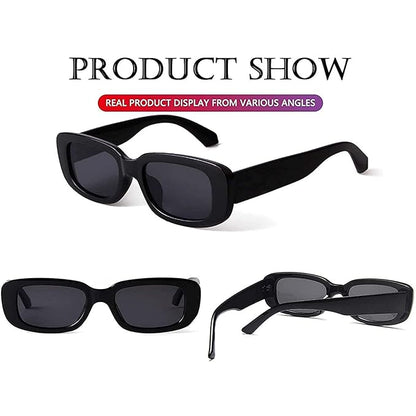 Women's Retro| Narrow Square Sunglasses | UV Protected Driving Shades- ZESGW1