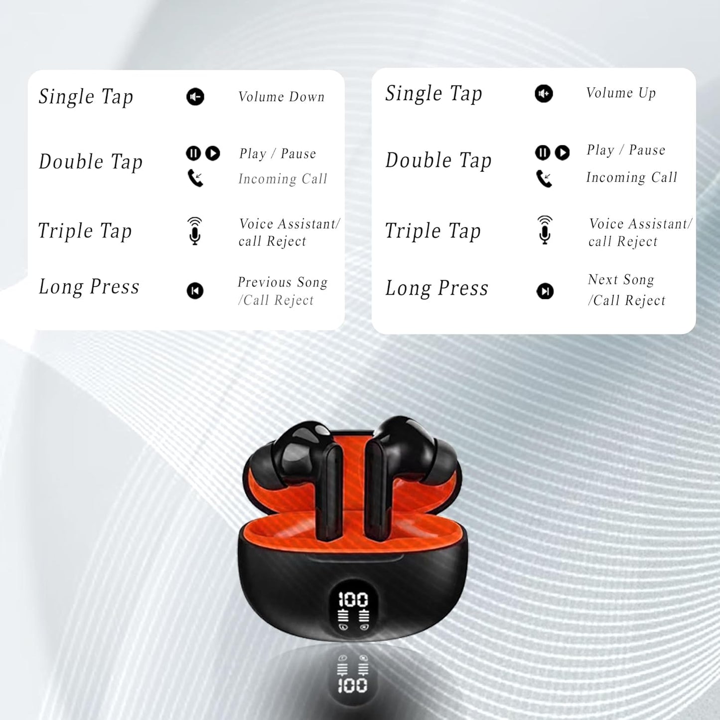 Imax Cube TWS Earbuds | 30H Playtime, Bluetooth 5.3, Noise Isolation, Type-C Fast Charging, IPX4 I ZSNGG5