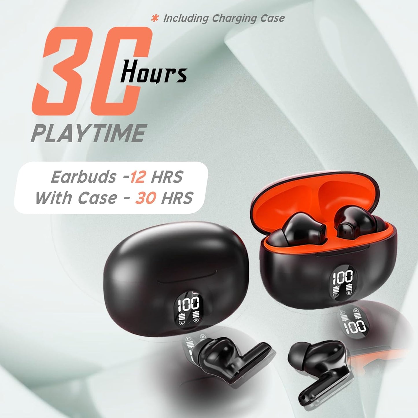 Imax Cube TWS Earbuds | 30H Playtime, Bluetooth 5.3, Noise Isolation, Type-C Fast Charging, IPX4 I ZSNGG5