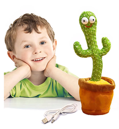 Talking Cactus Toy |Dancing & Repeating Fun for Babies | Rechargeable Musical Cactus| Baby Learning Toy (0-6 Yrs)-ZEKD10