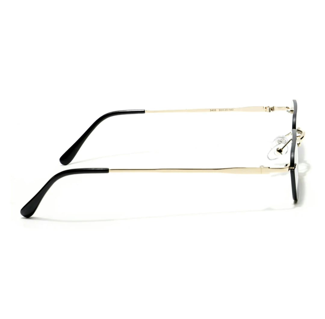 Premium Sunglasses Underdog | Black Rimless Rectangle Sunglasses ZEST202520