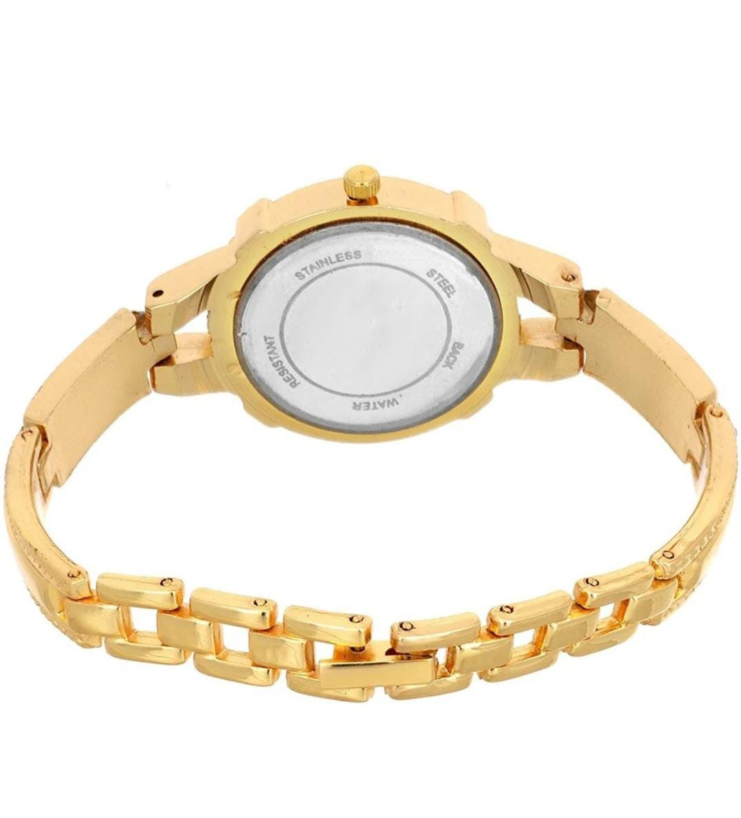 Premium Gold Diamond Analog Watch By Zest - For Girls 0989A3 round slim gold diamond