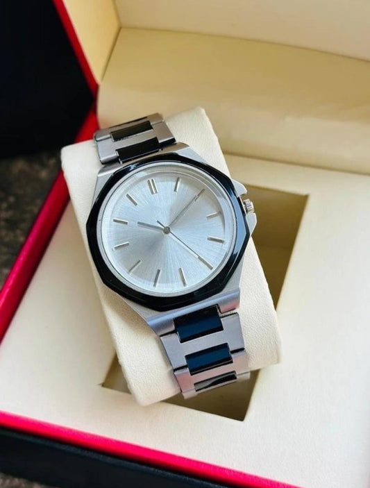 Premium Eddy Watch| Round Dial Men's Watch with Stainless Steel Strap Analog Watch By Zest - For Men ZM004