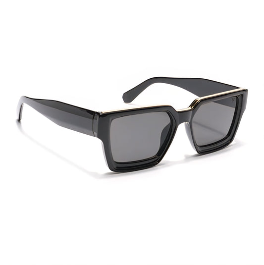 Phantom Luxe Sunglasses | Black Wayfarer |Unisex Men & Women Premium| - ZESG91