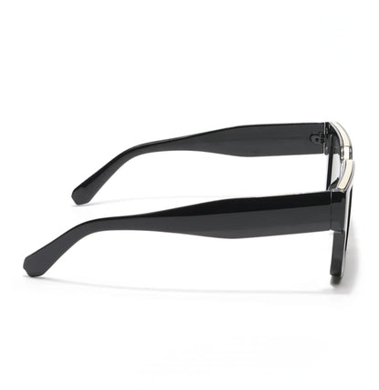 Phantom Luxe Sunglasses | Black Wayfarer |Unisex Men & Women Premium| - ZESG91