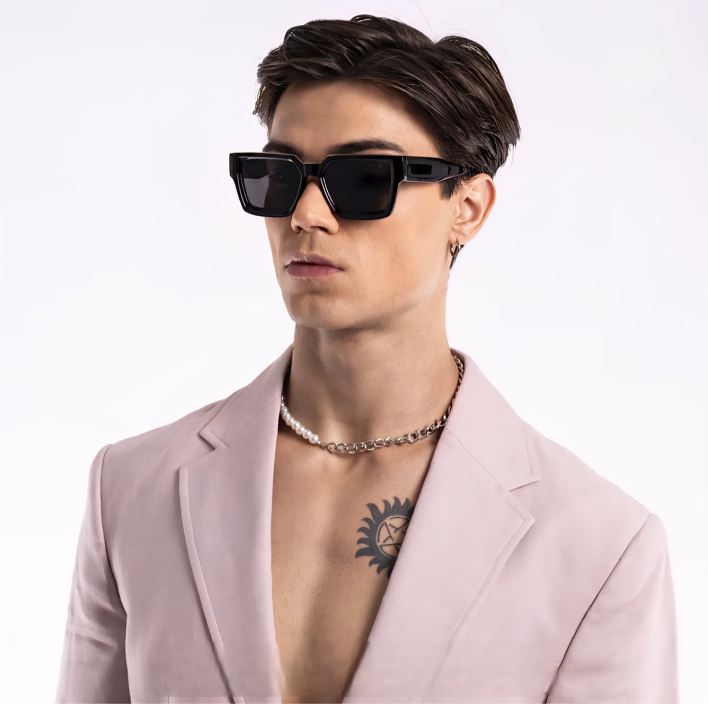 Phantom Luxe Sunglasses | Black Wayfarer |Unisex Men & Women Premium| - ZESG91