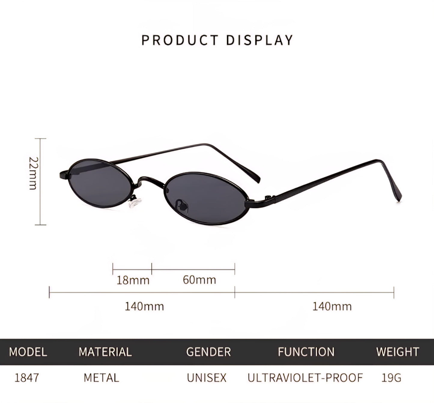 Zest Vintage Oval Retro Party| Sunglasses for Unisex |Bold Alloy Stylish Frame Lightweight ZEGS80