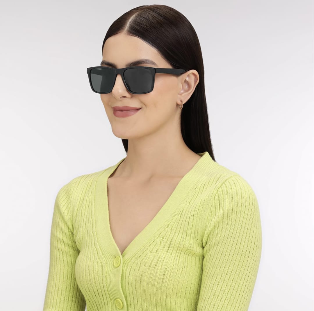 Premium Sunglass |Full Rim Square Sunglasses | Polarized And 100% UV Protected|Men & Women| ZESG51