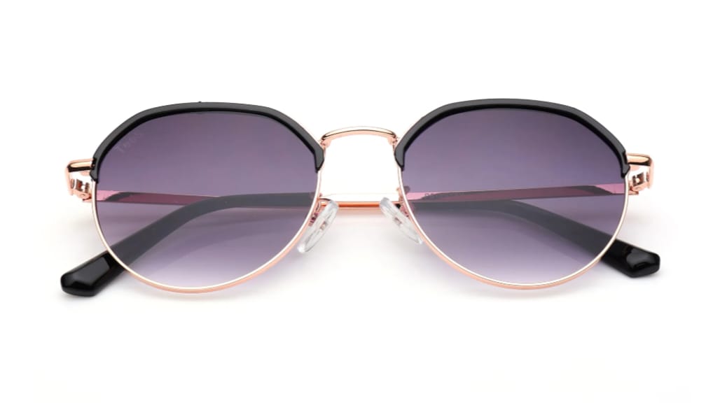 imax Grey Geometric Unisex Sunglasses | Stylish UV Protection ZESG18