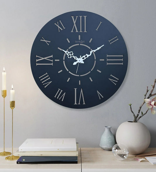 Blue MDF Hang One Wall Clock – Stylish & Modern Timepiece for Every Room