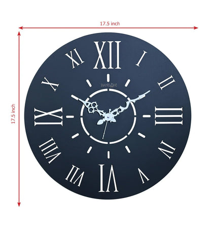 Blue MDF Hang One Wall Clock – Stylish & Modern Timepiece for Every Room